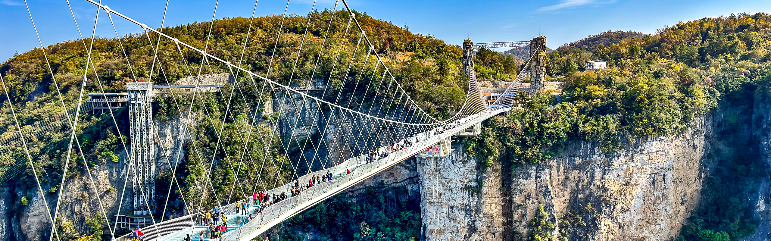 Glass Bridge at Zhangjiajie Grand Canyon